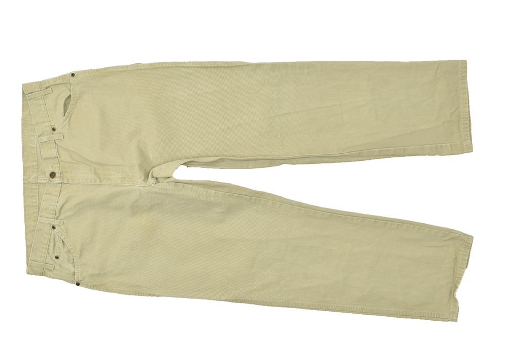 Dickies Men's Relaxed Fit Carpenter Pants Workwear Khaki Tan Size 38x34 Stained